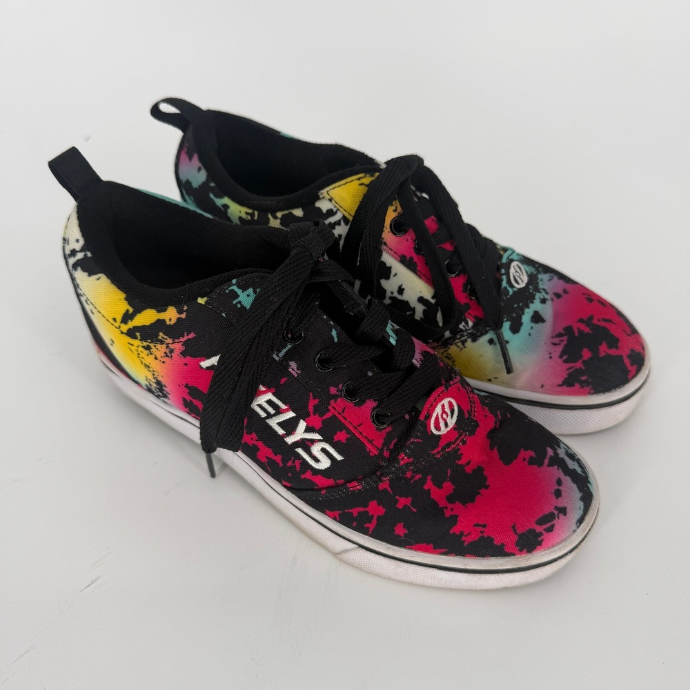 Heelys Pro 20 Kids Youth 5 Skate Shoes Multi Color Splatter Paint HES10468